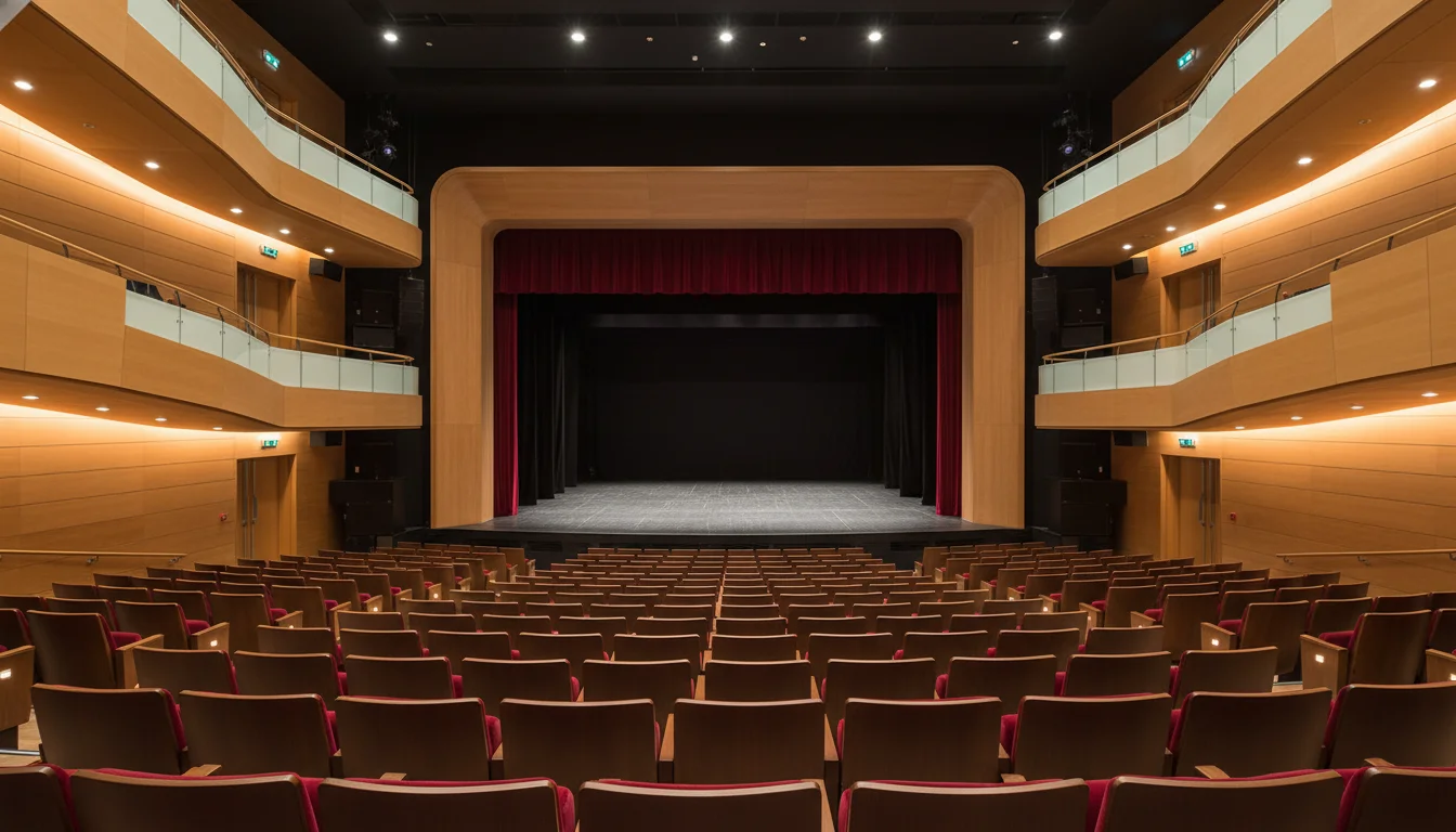 Sadler's Wells - האולם הראשי בן 1,500 המקומות לפני הופעת מחול בלונדון