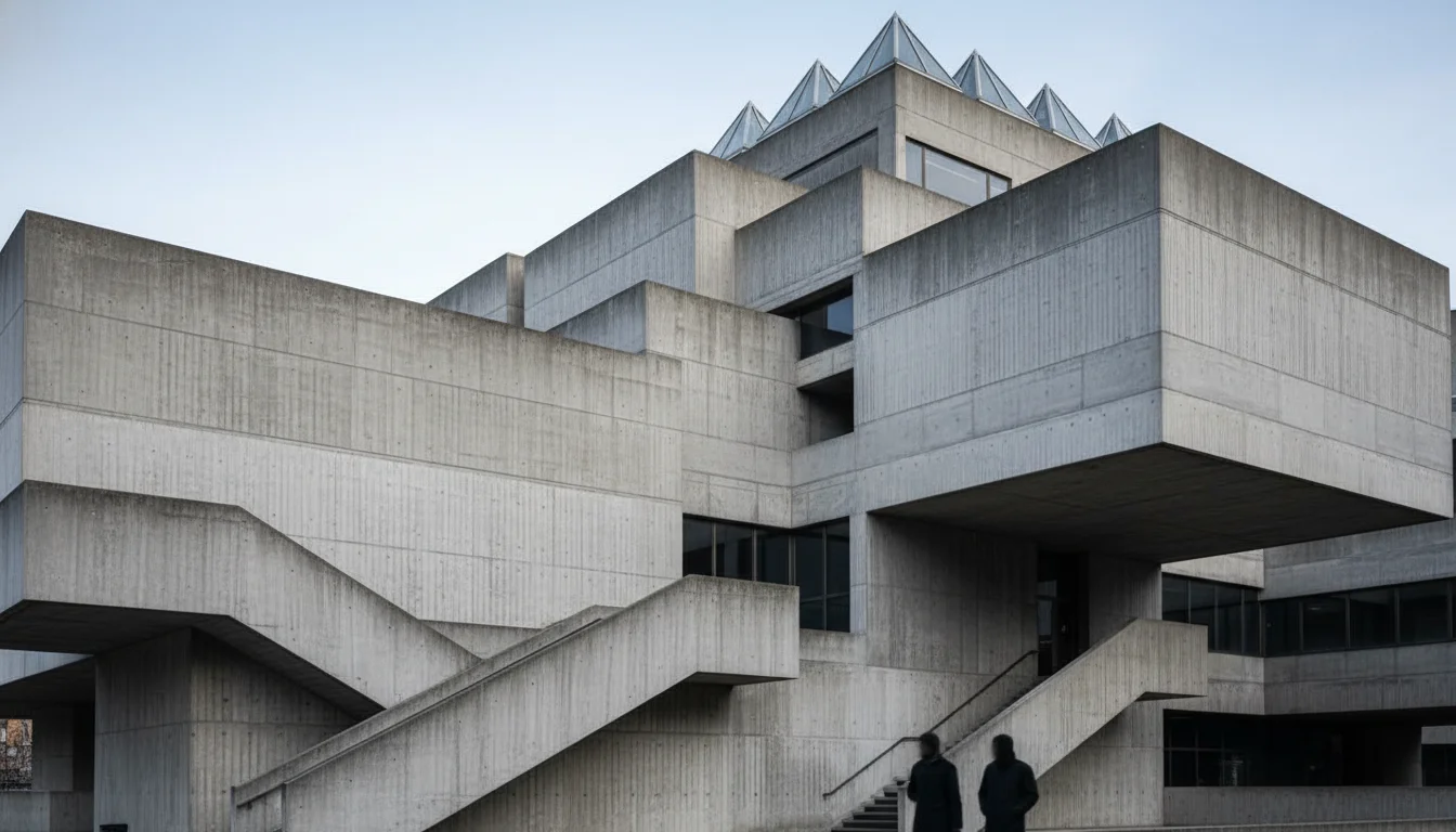 הבטון הברוטליסטי של Hayward Gallery ו-Queen Elizabeth Hall ב-Southbank Centre - אדריכלות שנות ה-60